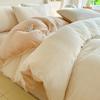 Milk Fleece Four-piece Set, Thickened Carved Fleece, Bed Sheet Quilt Cover, Bed Three-piece Set