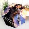 Future Warrior: Alita's Battle Folding Umbrella Suitable for All Seasons Travel Printing Travel Umbrella