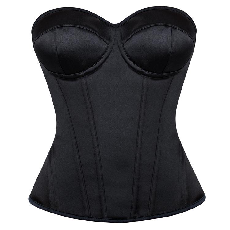 Women's Court Style Chest Support Steel Ring Shaping Top