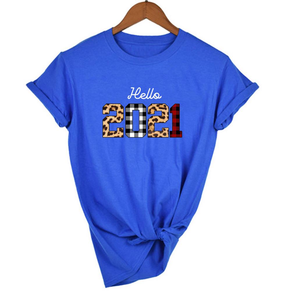Hello Leopard Printing Women Short Sleeve Aesthetic T Shirt Harajuku Graphic Tees Female Year
