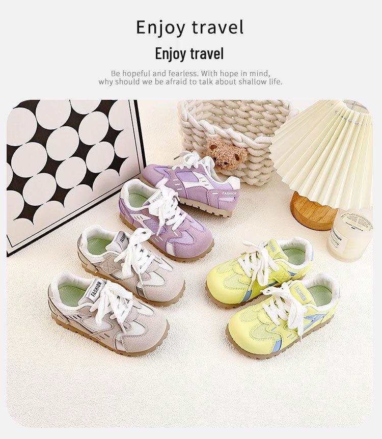 2025 Frühling Atmungsaktive Mesh-Laufschuhe für Mädchen - Weiche Sohle, Rutschfest, Ideal für das Training kleiner Mädchen