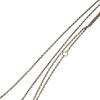 Used Good Item Canal4 Canal Yondo Sea Silver Bar Design Chain Necklace Accessory 151824121007 Gold Color Ladies Old Clothing Used USED