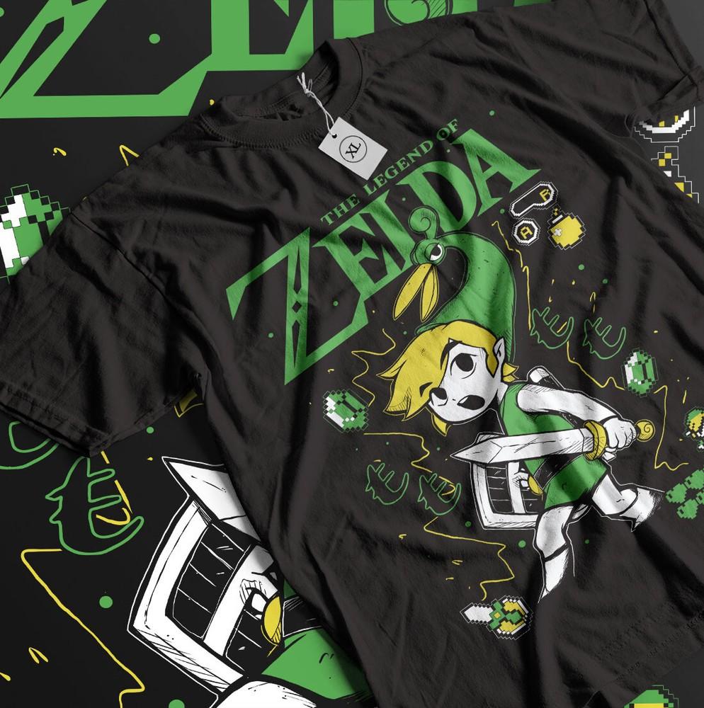 The Legend of Zelda T-shirt Link To The Past Funny Anime Gift Shirt All Size Unisex T-Shirt XL