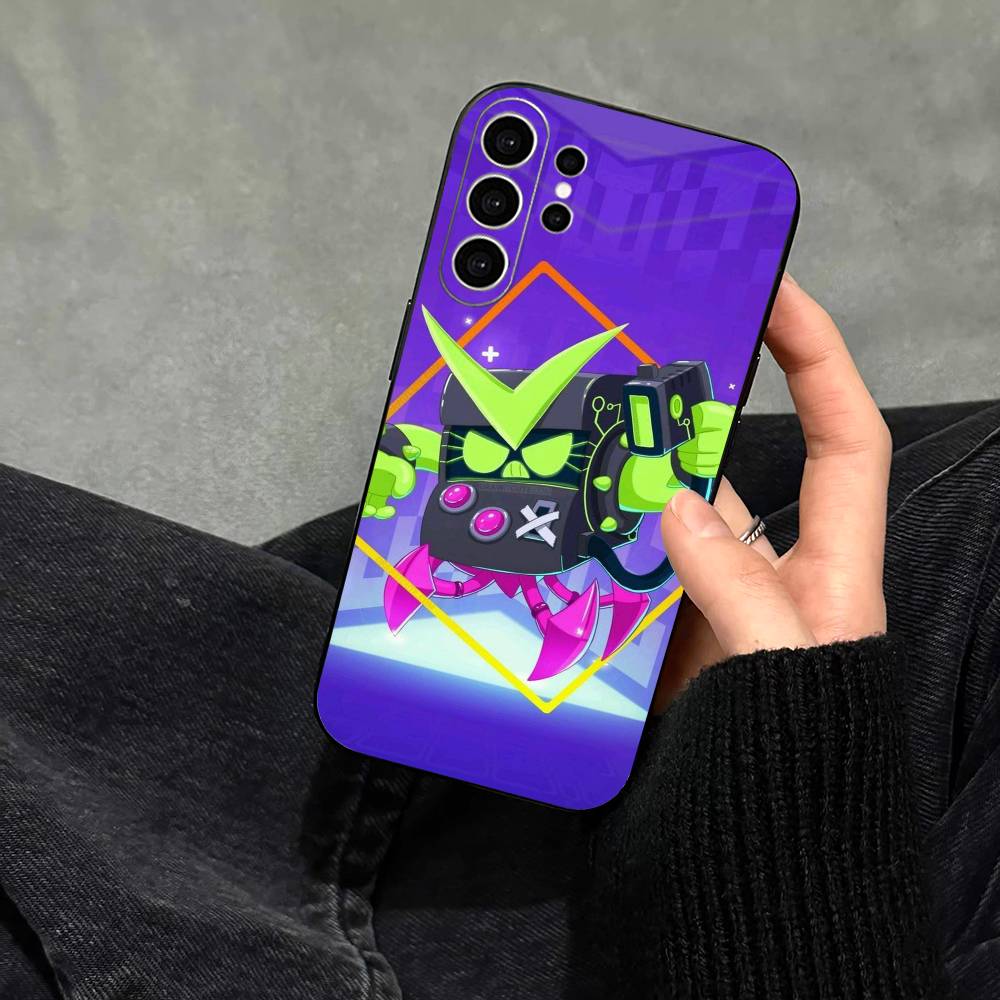 Brawl Stars Phone Case For Samsung S25,S24,S21,S22,S23,S30,Ultra,S20,Plus,Fe,Note,10,9,5G Black Cover