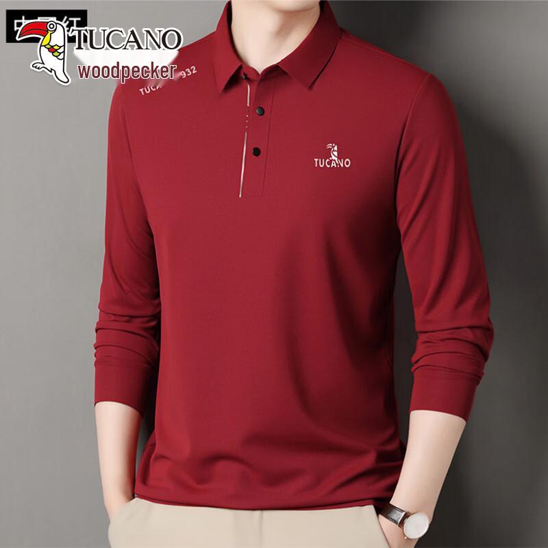 TUCANO Men s Long-Sleeve Polo Shirt 170/50/L красный