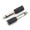 Stlxy 2Pcs Adapter Converter Speaker 6.5mm Male To 3.5mm Audio Stereo/mono Jack Female To 2 RCA Male Audio Jack Connectors