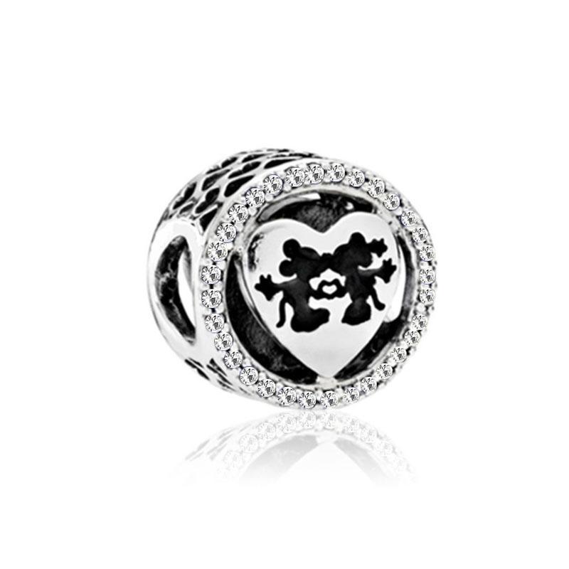 High Qualitycopper   Mickey Mom Minnie Clip Stitch Charms Bead Fit Original Bracelets Charm Diy Women Jewelry