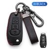 Echtes Leder Klappschlüsselhülle für Ford Focus Fiesta Mondeo Kuga C-Max S-Max Galaxy Transit EcoSport Schlüsselanhänger Schutzhülle