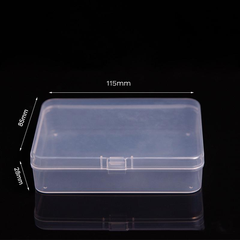 Small Size Storage Box Card Holder Sticker Stationery Transparent Storage Box Film Storage Box Flip Classification Box INS