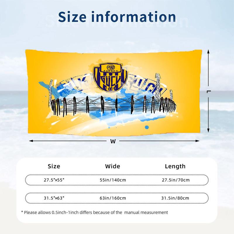 MKE Ankaragucu Beach towels also serve as bath towels summer essential a musthave for the outdoors the beach and the pool
