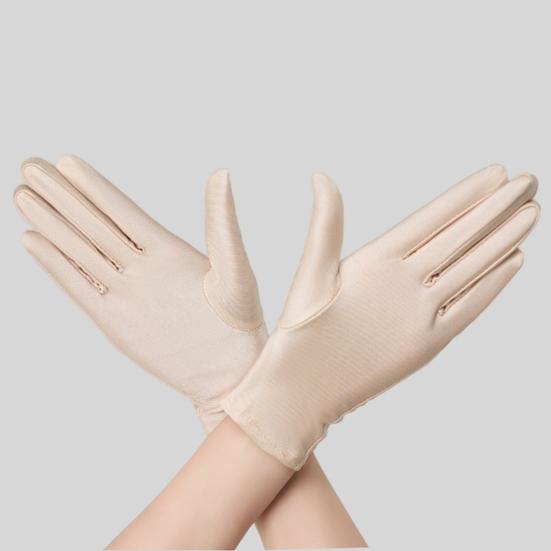 Yousheng 1 Pair Unisex Uniform Gloves for Men Women Wrist Length Stretchy Spandex Gloves Banquet Wedding Party Short Gloves for Formal Tuxedo Guard