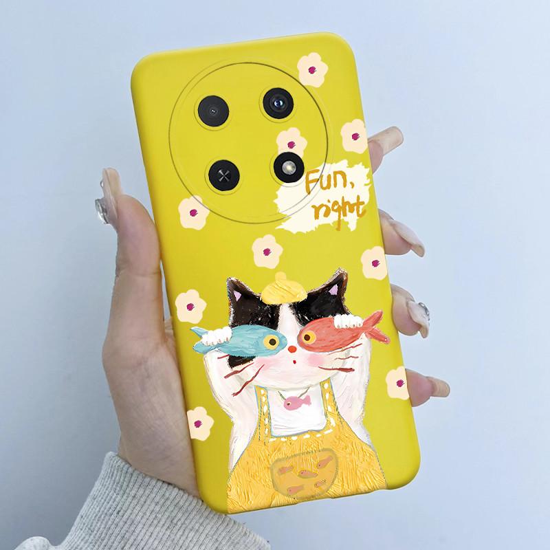 For Huawei Nova 12i Case Flower Girl Design Soft Silicone Phone Case for Huawei Nova12i 12 i 4G CTR-L81 L91 Nova 13i Cover Capa