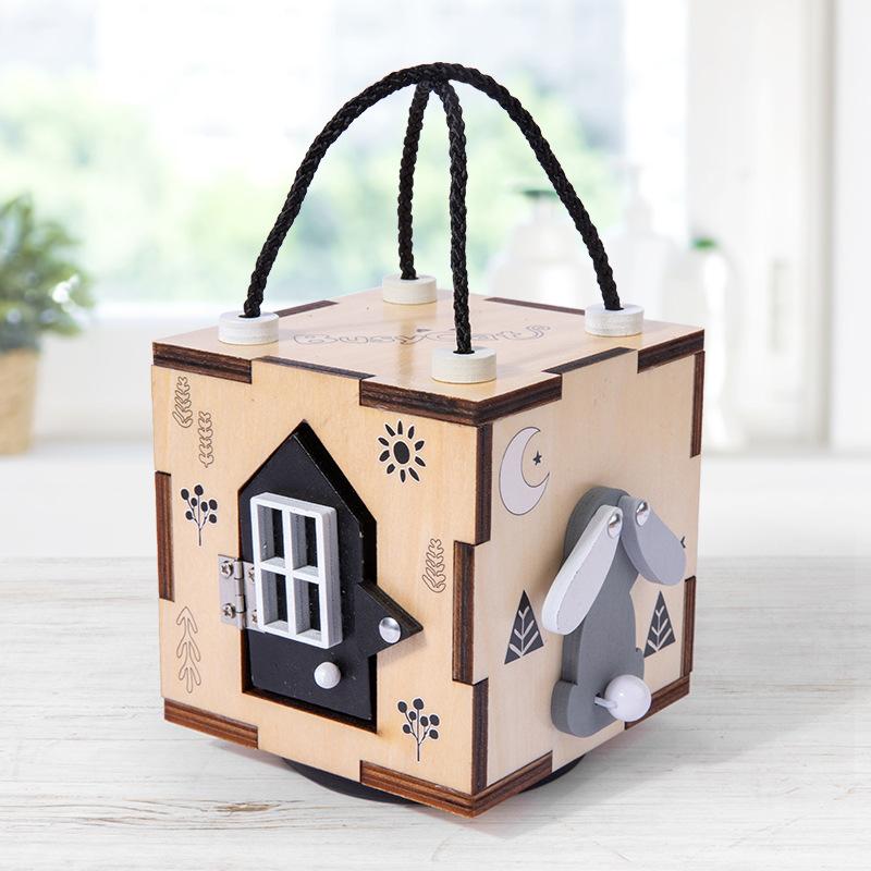 New-Off-The-Shelf Superior-Grade Wood Superior-Grade Portable Superior-Grade Busy High-Standard Cube Superior-Grade Box Sensory First-Class Puzzle
