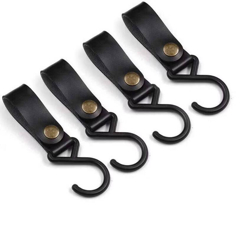 Suli Portable S-Shaped Leather Outdoor Utility Hooks
