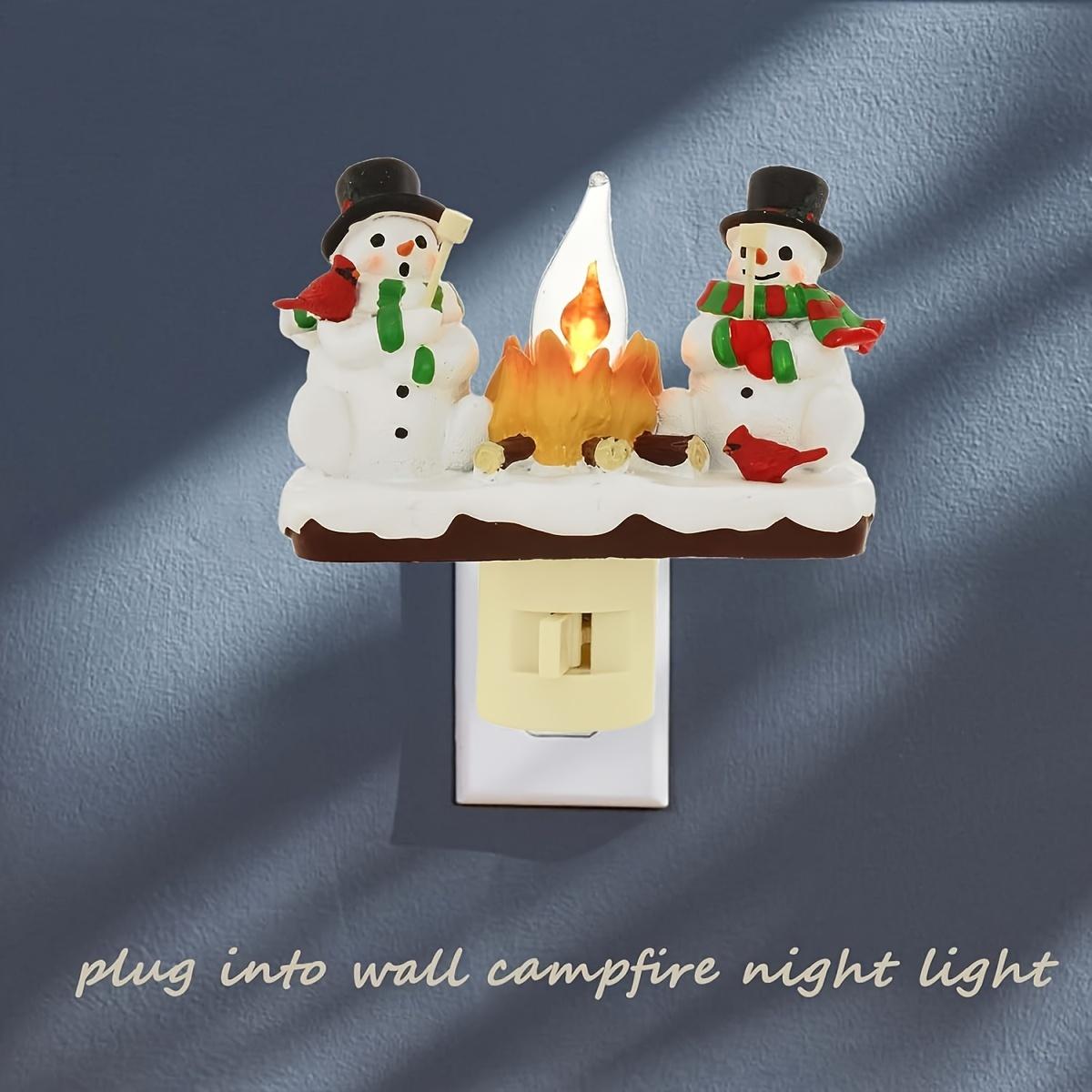 

Ночной мерцающий светильник «Гном-костер», 3D-симуляция ночника «Костер», вставленного в стену, специально разработанного для создания праздничной атмосферы Cute little snowman