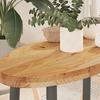 VidaXL Table Top 80x40x4 Cm Solid Oak Wood Oval, Coffee Table Top, Replacement Table Top, 4009049