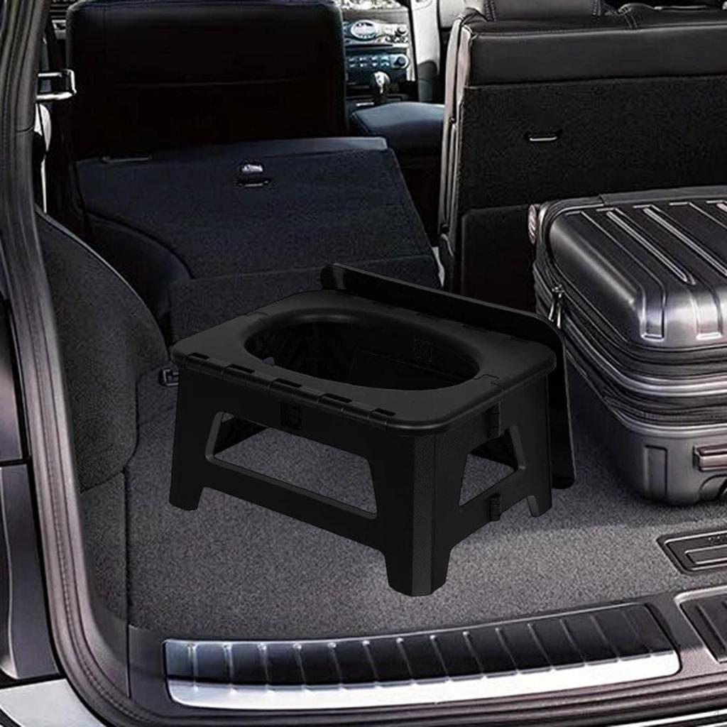 Camping Folding Toilet, Multi-Function Emergency Stable, Storage Box, Foldable Potty for