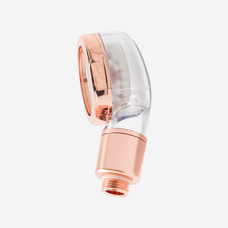 Water pressure boosting water filter mini shower head