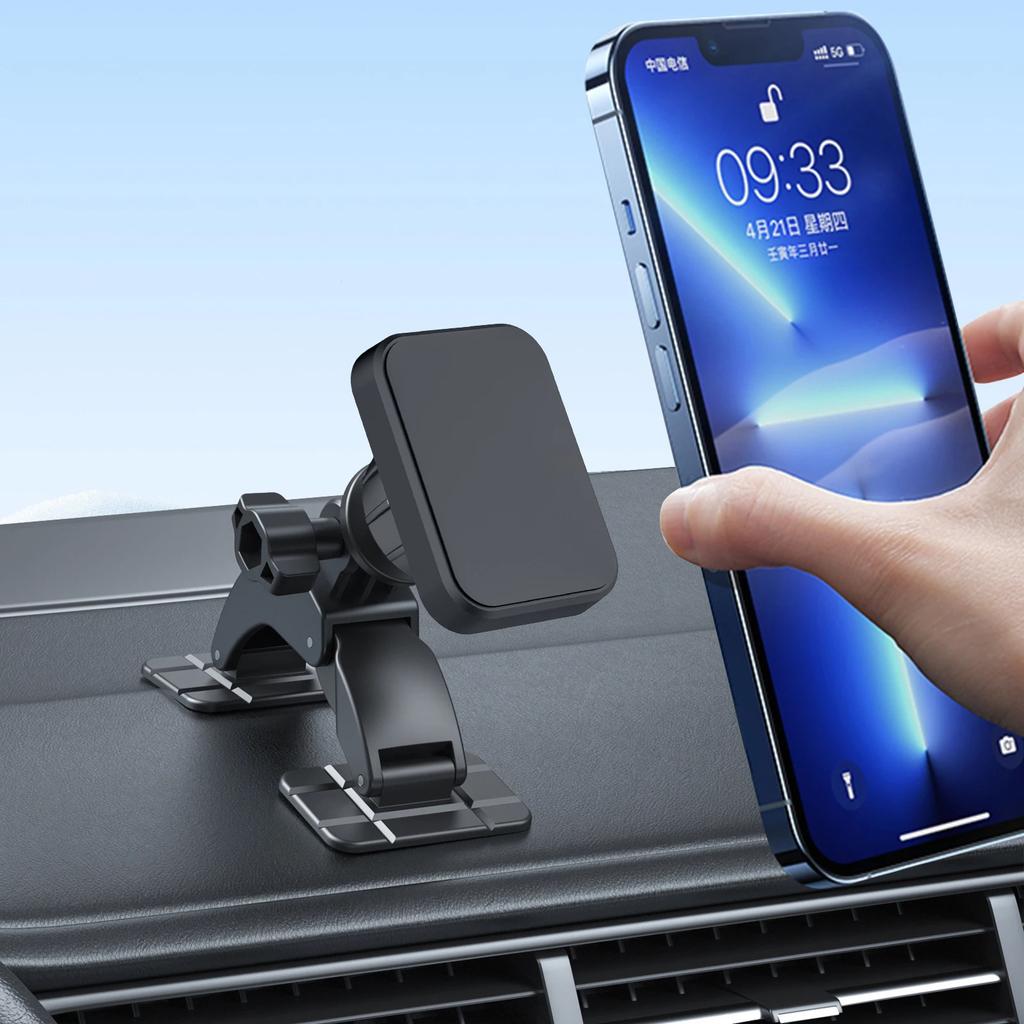 Premium Car Phone Mount Support With Powerful Magnets for Stable Use on Bumpy Road Fit Various Smartphones Quick Setup