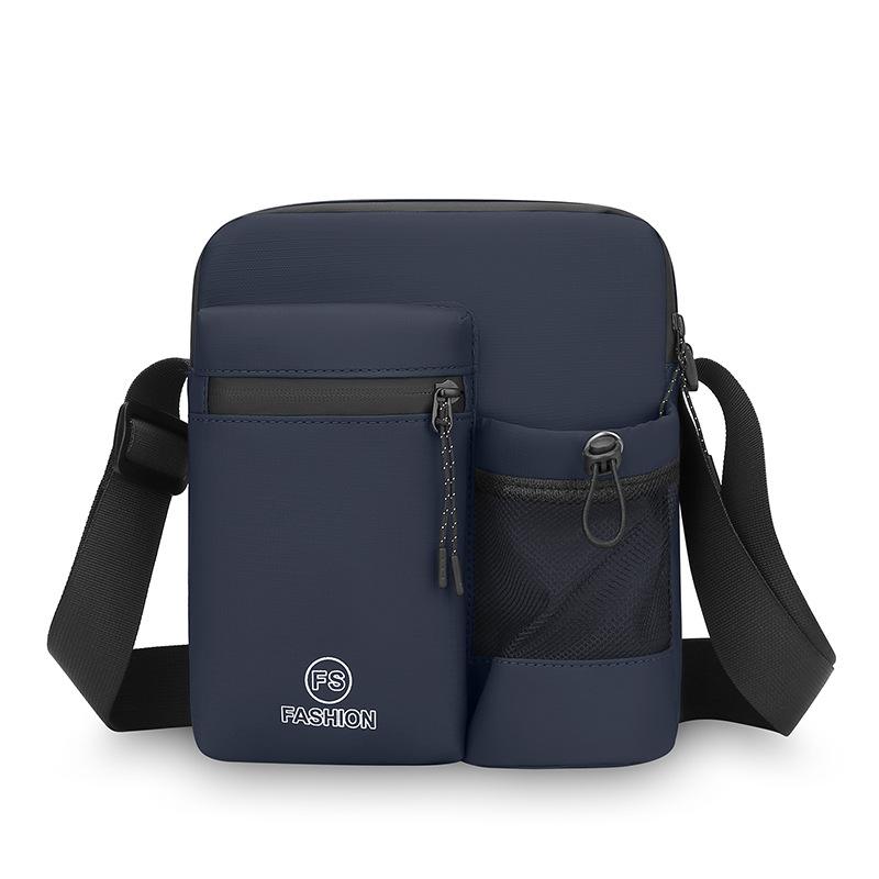 

Вместительная сумка через плечо, мужская одноплечевая сумка для поездок, простая и повседневная, высококлассная сумка через плечо для путешествий на открытом воздухе темно-синий