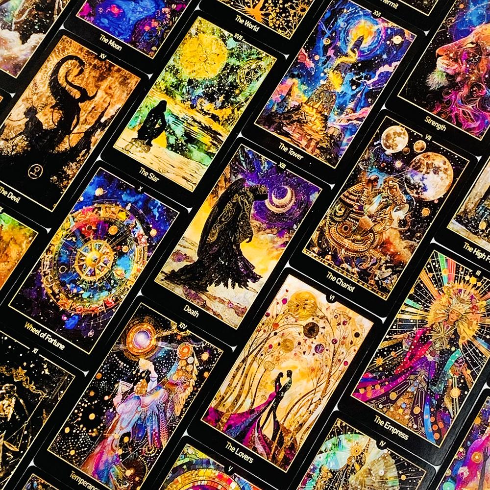 Newest Cosmic Garden Tarot Deck Tarot Cards Fortune Telling Game Card Divination Fate Party Oracle Board Game Family Party Game