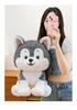 Cross-border Sitting Husky Plush Toy - Smiling Dog Doll for Kids' Birthday Gift