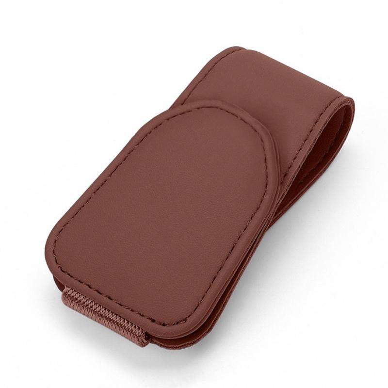 Auto Brillenhalter Universal Auto Sonnenblendenhalter Clip Leder Brillenaufhänger und Ticketkartenclip Brillenhalterung