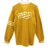 COLLEGIATE PENNAN 60s 70s Vintage Lettered Long Sleeve V Neck Knit Cardigan Men's Used