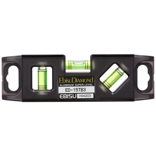 Ebisu Mini Level, Tobisan Level, for Scaffolding Assembly, Black (Skeleton) X Green, 150mm, ED-15TB3