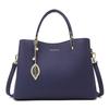Women's Handbag New Fashionable and Simple Middle-aged Mother Bag, Large Capacity Multi Compartment Soft Leather Commuting Bag