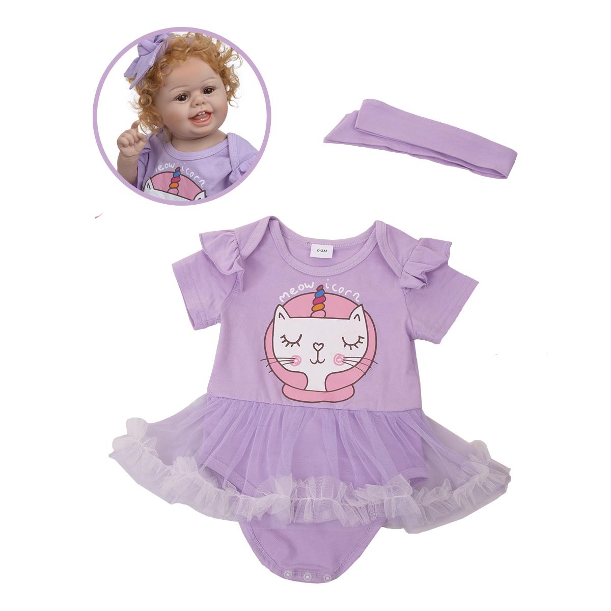 

Одежда для куклы KEIUMI, подходит для куклы Bebe Reborn 55-60 см, платье для куклы для маленьких мальчиков, комплект одежды, одежда для куклы Reborn