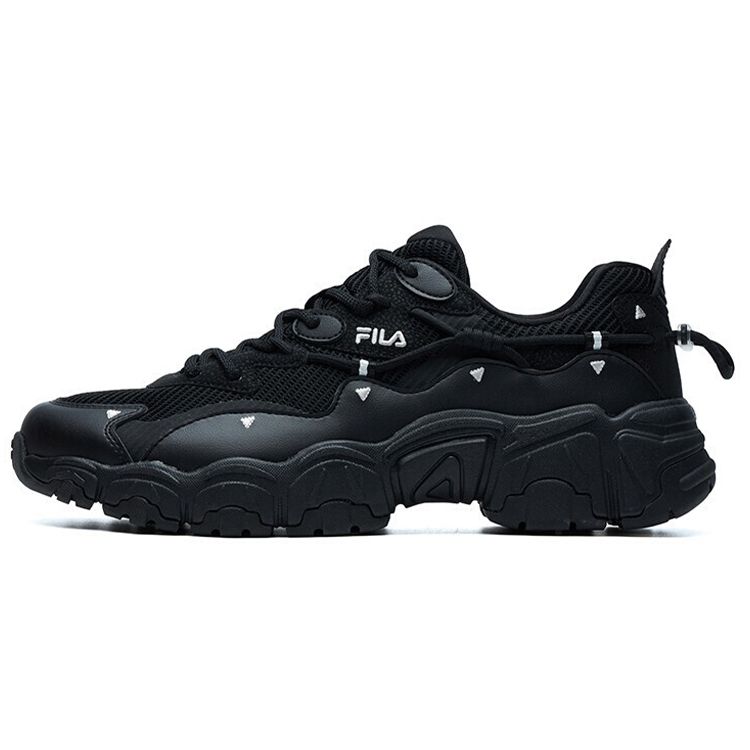 Fila Cat Paw 2 Modern Chic Fabric Synthetic Leather Tpu Comfortable Versatile Low-Top Dad Sneakers Men sneakers Black F12M124144FBK