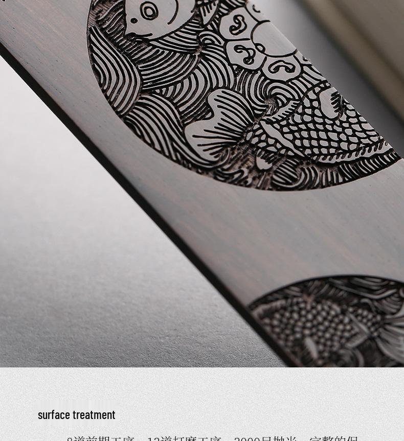 Ebony Wooden Bookmark - Classical Chinese Style for Teachers, Perfect Teacher's Day Gift for Primary School Students