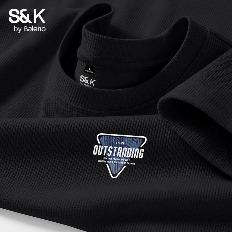 Baleno Men s S&K 230g Heavyweight Casual Short Sleeve T-Shirt L
