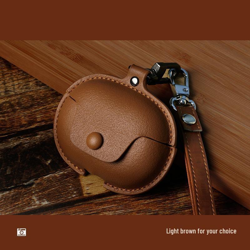 Xiaomi Buds 5 Pro Plain Color Leather Protective Case