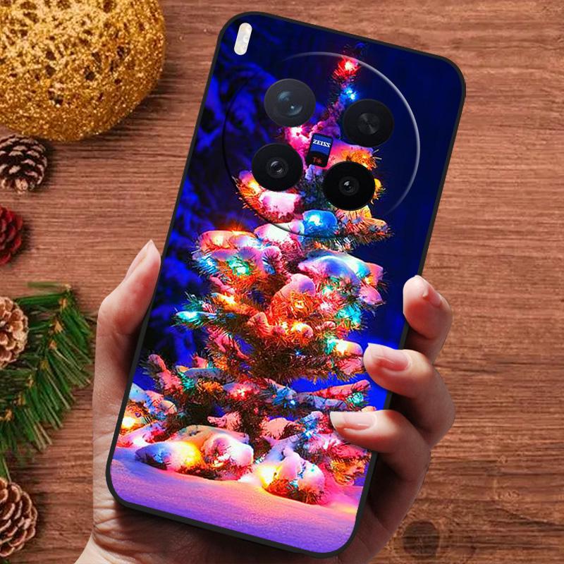 Christmas Painted Cover For Vivo X300 Pro Case V2502A Silicone Soft Phone Cover For Vivo X300 5G V2509A Capa 2025 New Fundas