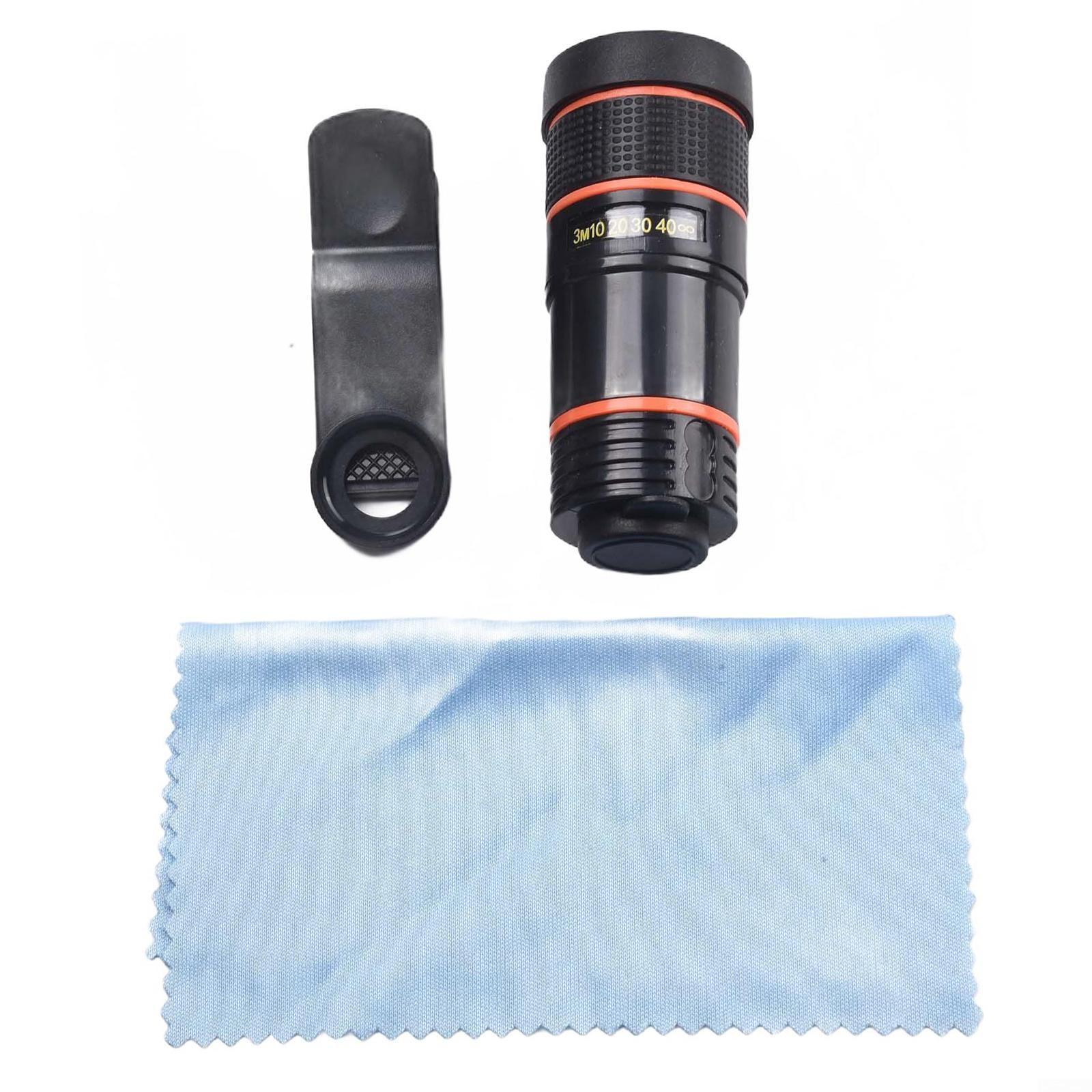 Примечание. Макрообъектив. Комплект объективов для камеры телефона. Широкоугольный объектив. чёрный