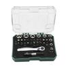 Flexible 32 In 1 Screwdriver Kit Contains 0.25 Unit Hexagonal Divisions And Storage Case