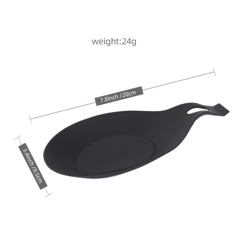 Silicone Spoon Holder Heat Resistant Washable Spoon Rest for Busy Cooks Household Use Multifunctional Design Sauce Dish