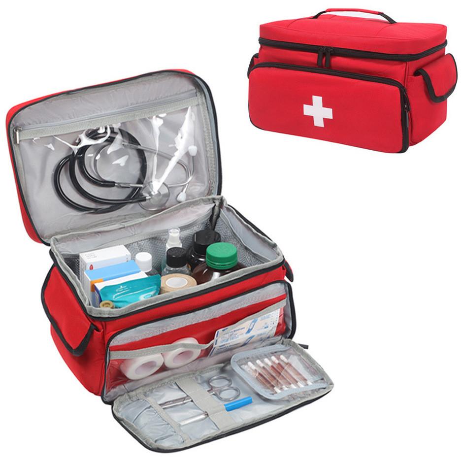 Travel Storage Bag With Multifunctional Medical Organizer For Home And Onthego Use