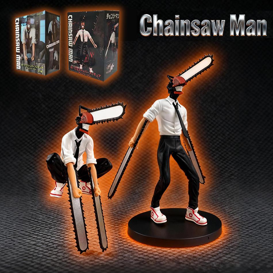 19cm Chainsaw Man Denji Anime Figure Denji/Power Action Figure 1560 Chainsaw Man Denji Figurine Adult Collectible Model Doll Toy