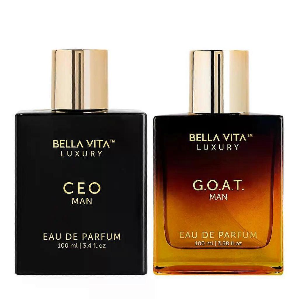 L'Uomo Sigma di Bellavita Luxury | 2 Profumi da 100ml | CEO Man & G.O.A.T. Uomo | Profumo da Uomo | Fragranza a Lunga Durata | Eau De Parfum
