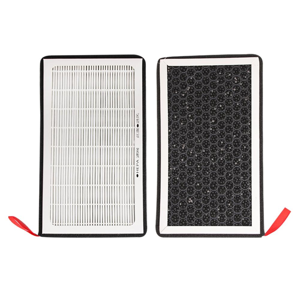 Air Filter HEPA Activated Carbon Air Conditioner Replacement Kit Air Intake Filter Replacement for Tesla Model 3 Y 2017-2023