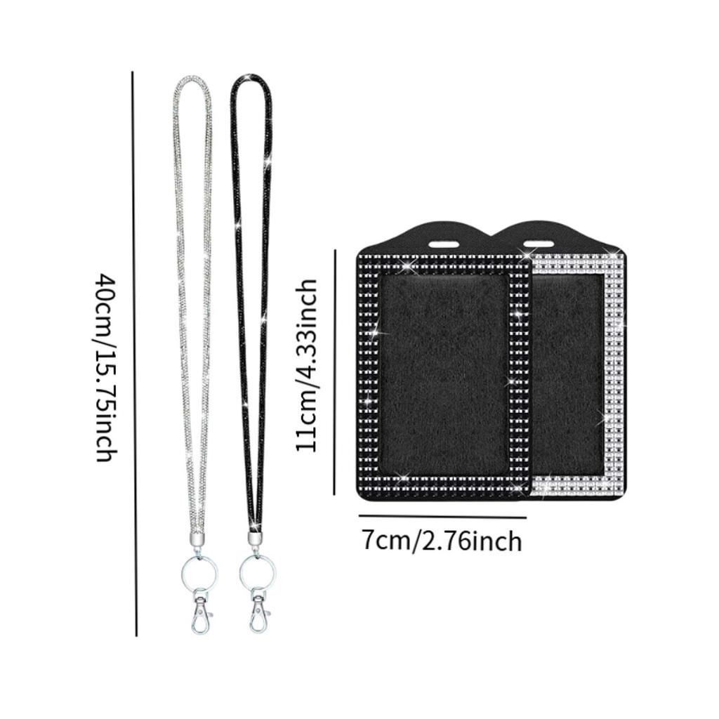 Case ID Card Cover Fashion Holder with Lanyard for Wedding School Game Cards