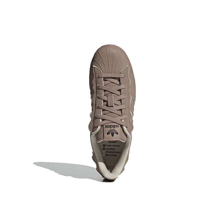 Adidas Originals Superstar Synthetic Leather Low-Top Sneakers Women Sneakers Gray Brown GW4440