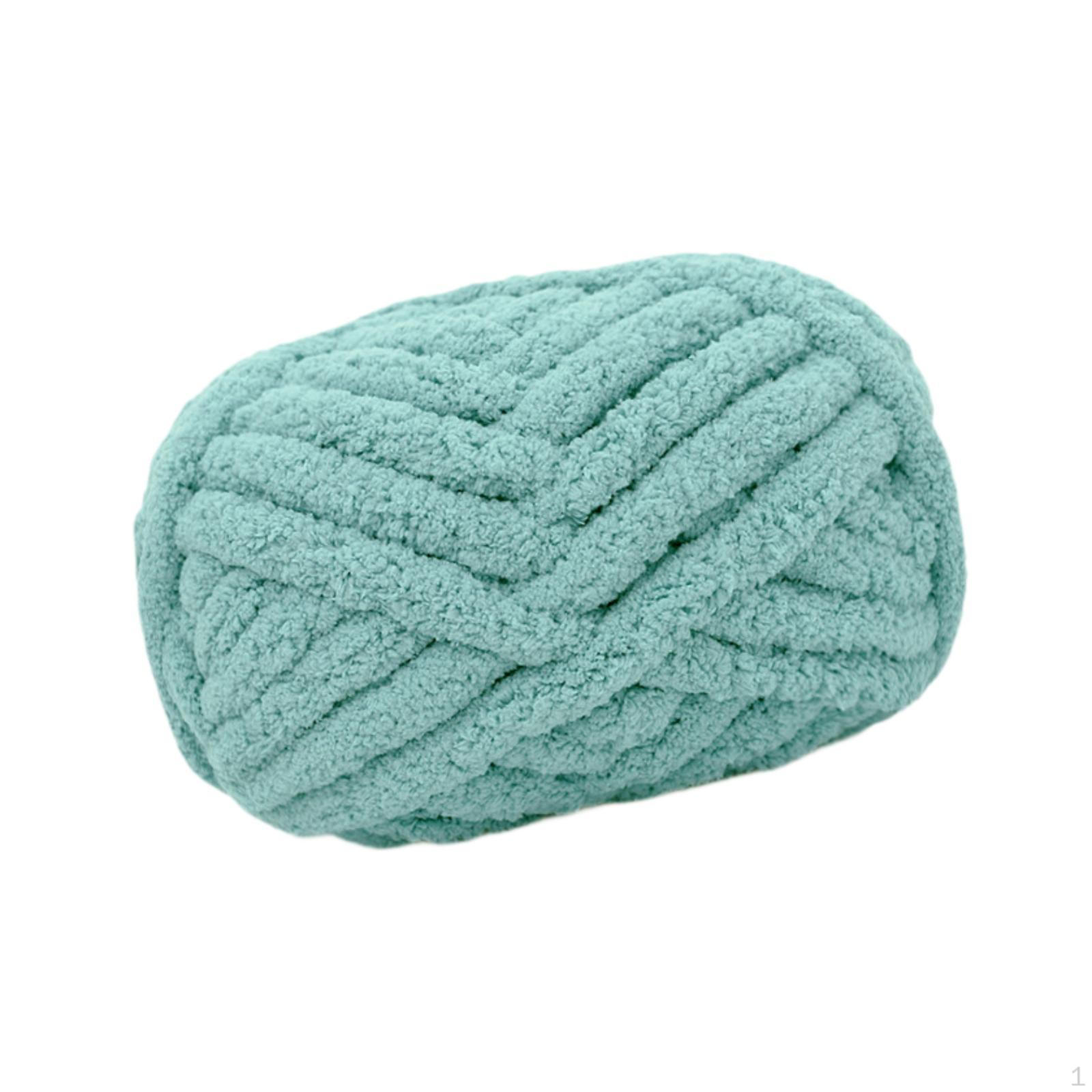 

Масивна вовняна пряжа Jumbo ручної в’язки, в’язана гачком, об’ємна вага для рукодільних капелюхів Light Blue