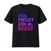 Mud Sweat Beers Girl Riding Shirt Atv Mudding Sxs Rzr Life Offroading Trail Vintage Washed Slightly Designer Clothes