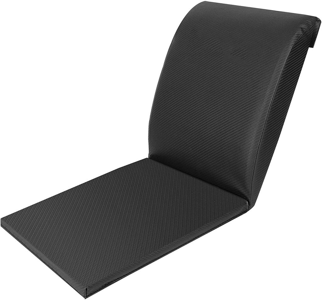 Adjustable Anti-Slip Sit-Up Bench-Foldable Comfortable Portable Abdominal Exercise Mat with PU Leather & Foam for Home Gym