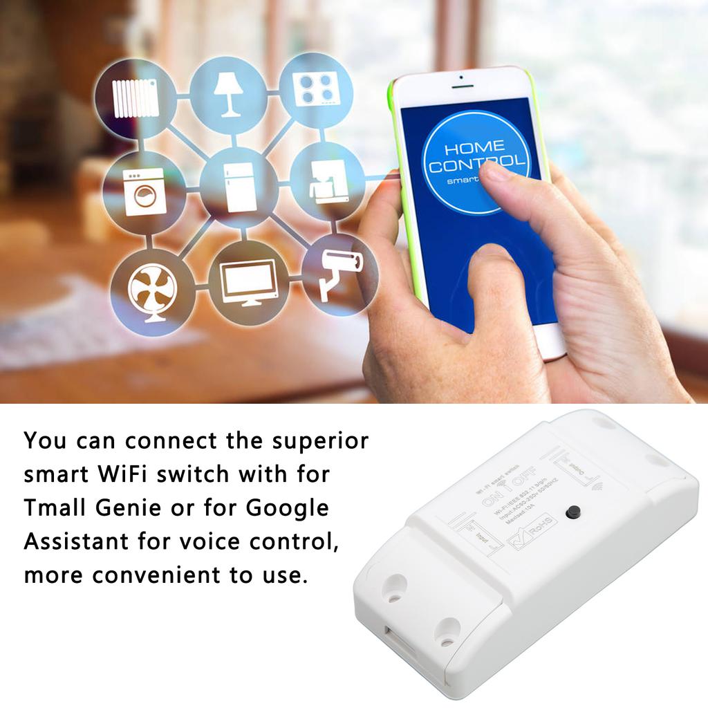 Smart Switch WIFI Remote On Off Voice Control Timing for TUYA Home Appliances 90‑250V