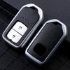 TPU Leather Car 2 Button Key Case Cover for Honda CRV HRV Pilot Accord Civic Jade Crider Odyssey 2015 - 2021